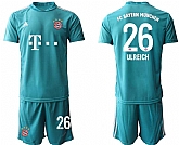 2020-21 Bayern Munich 26 ULREICH Blue Goalkeeper Soccer Jersey,baseball caps,new era cap wholesale,wholesale hats